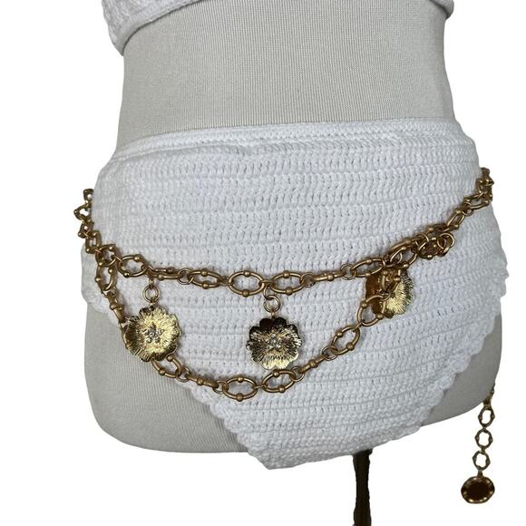 NWOT Maiyo Daisy High Waisted Bikini Set in White - Picture 6 of 13